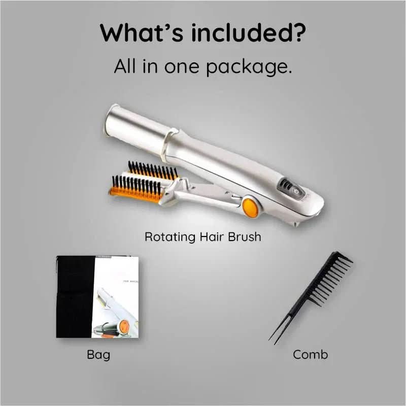 2-in-1 Rotating Hair Styling & Smoothing Brush