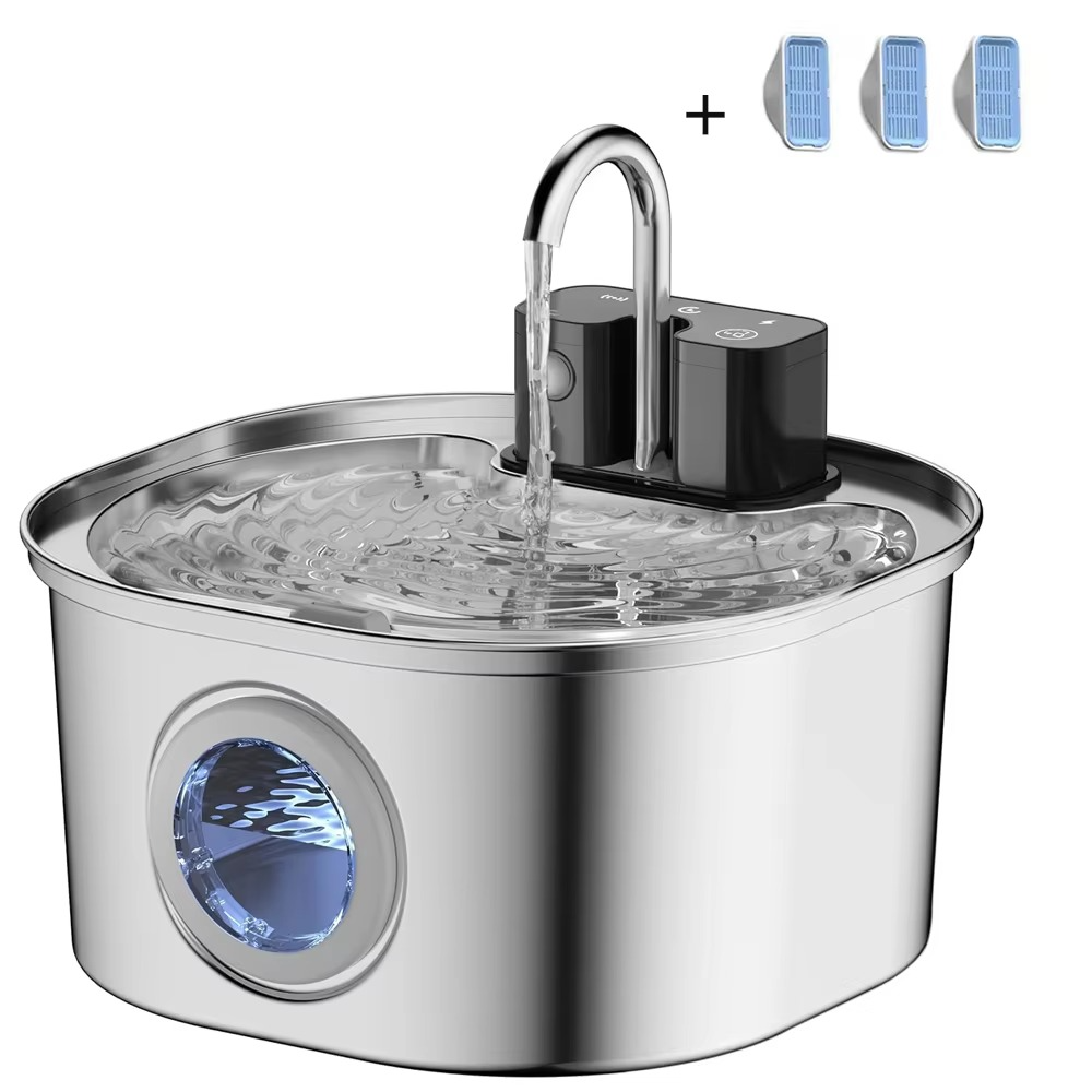 Automatic Smart Sensor Pet Water Fountain with USB Charging, Large Capacity