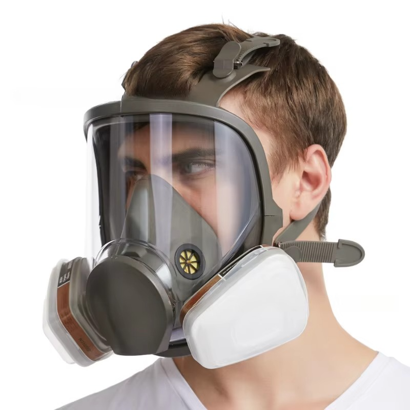 Full Face Safety Gas Mask with Anti-Fog and Secure Fit