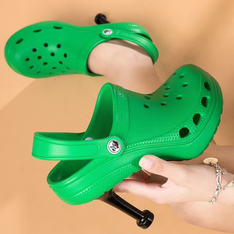 Non-Slip High Heel Beach Sandals with Thick Soles