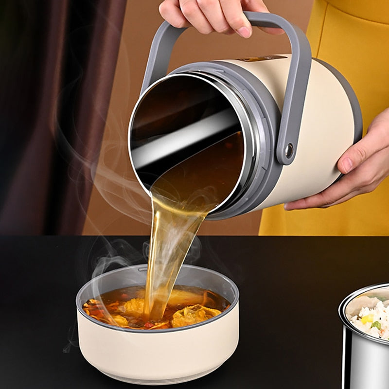 USB-Powered Portable Lunch Box with 304 Stainless Steel Warmer