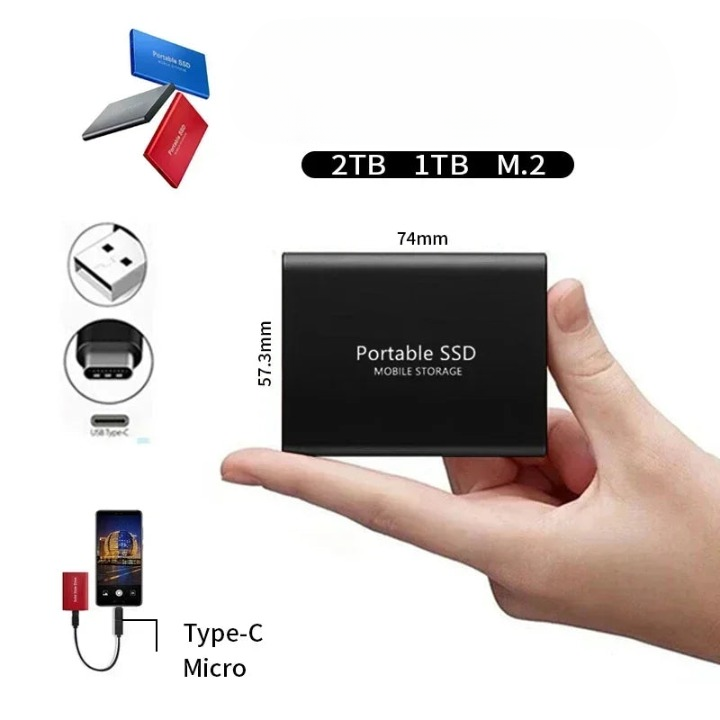 128GB High-Speed SSD with USB-C 3.1 for Enhanced Storage