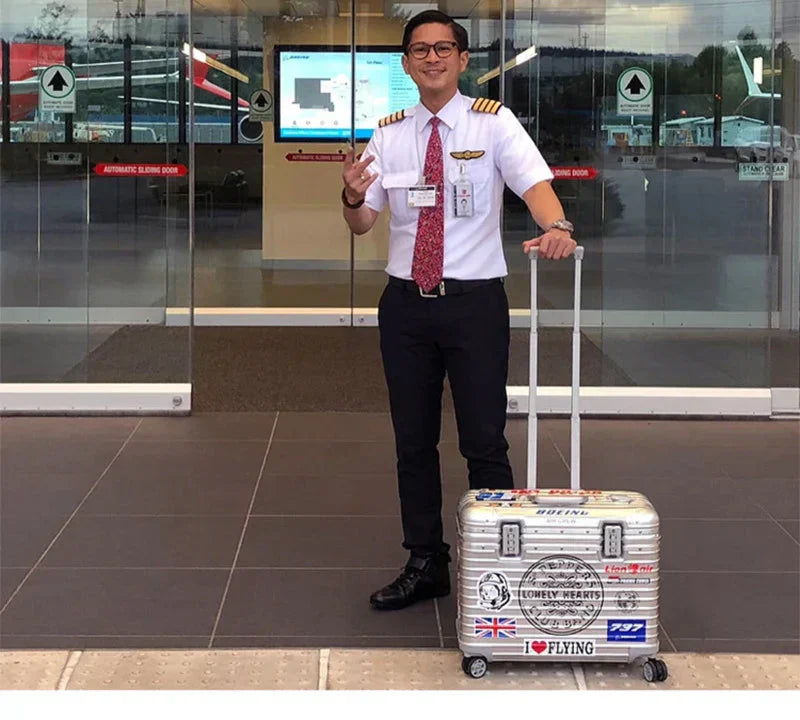 Aluminum-Magnesium Luxury Suitcase – Monaco Travel Companion