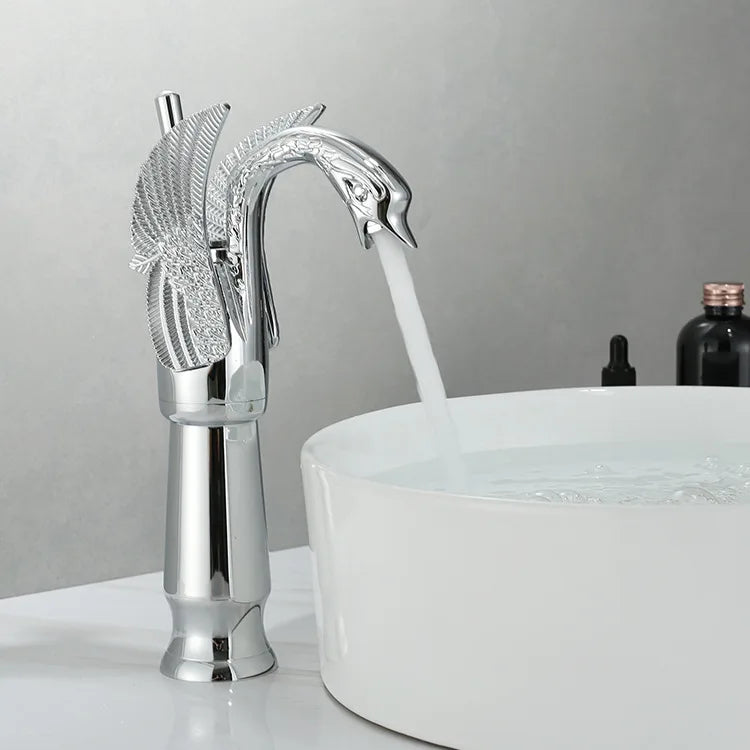 Swan Gold Single-Handle Basin Faucet