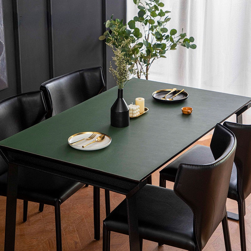 Nordic Style Leather Waterproof Table Mat for Protection