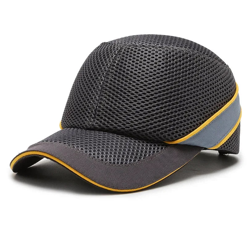Red Safety Bump Cap - Durable Helmet for Home, Work, and Factory Use