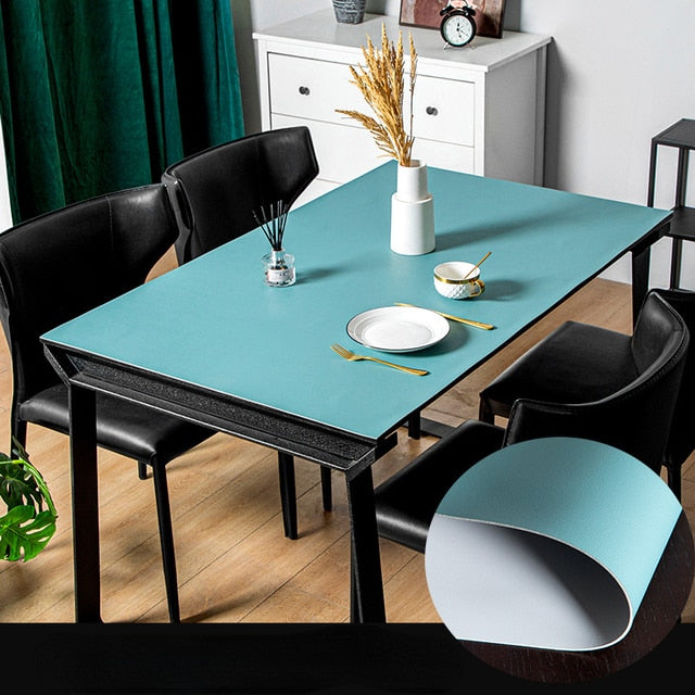 Nordic Style Leather Waterproof Table Mat for Protection