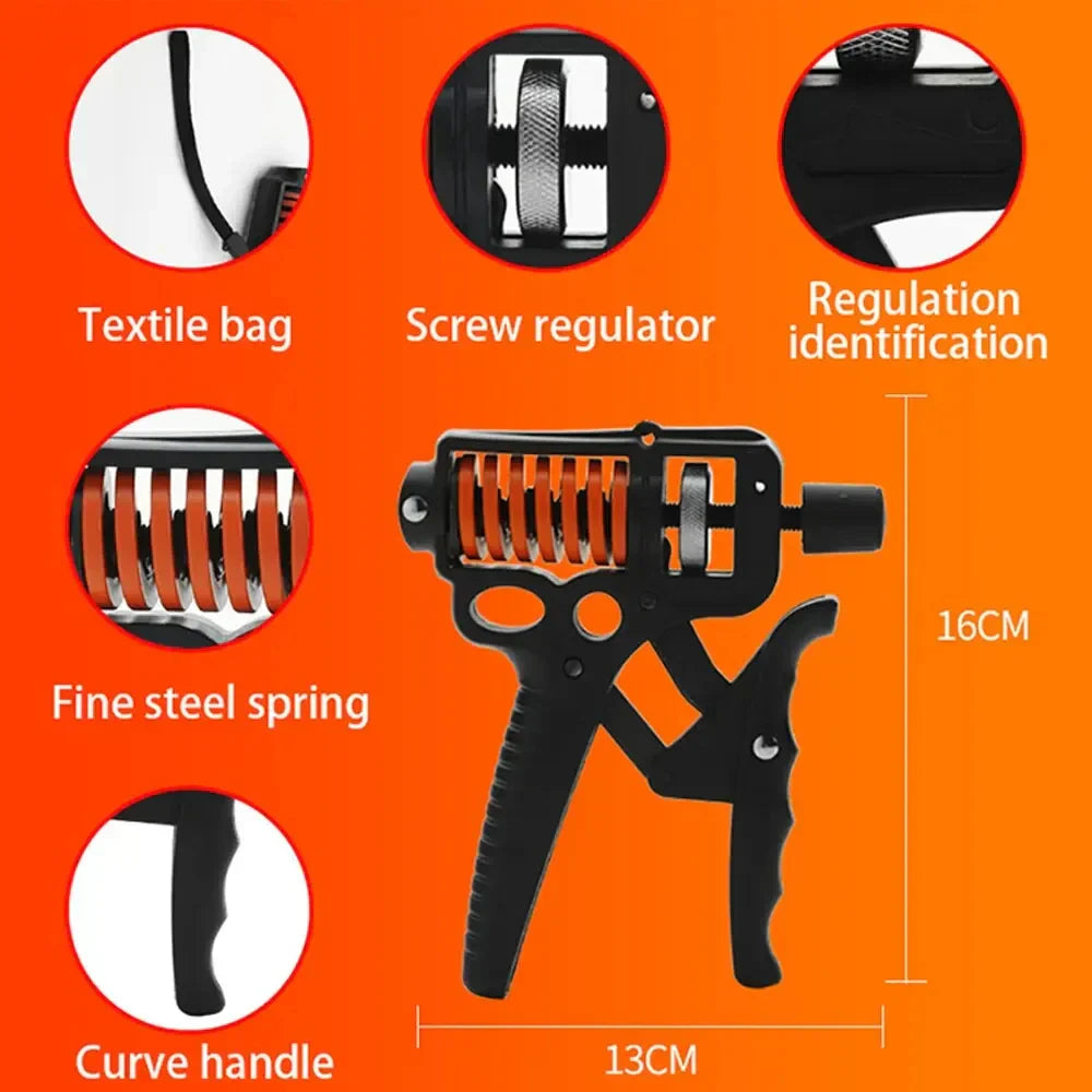 Customizable 5-165kg Hand Grip Exerciser - Finger Expander for Arm and Wrist Training