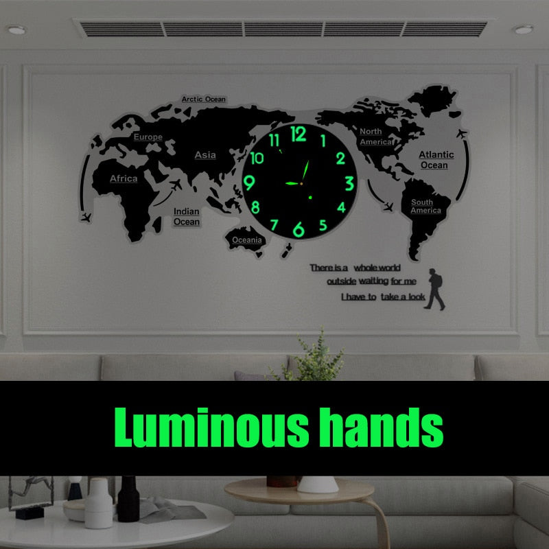 Artsy 3D DIY Wall Clock in Unique Acrylic Design