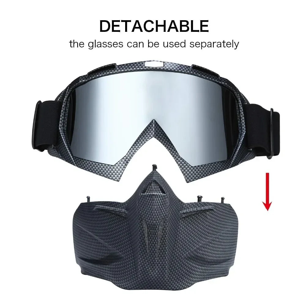 Snow Ninja Mask with UV Goggles for Winter Sports