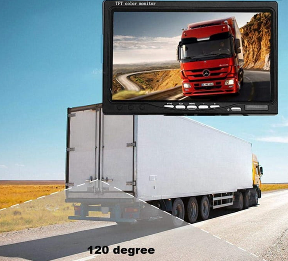 Wireless Backup Camera System for RVs and Trucks with 7" Display & Wide View