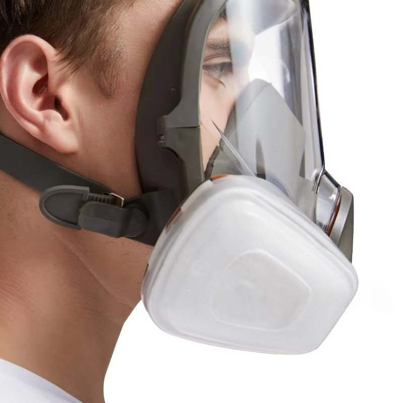 Full Face Safety Gas Mask with Anti-Fog and Secure Fit
