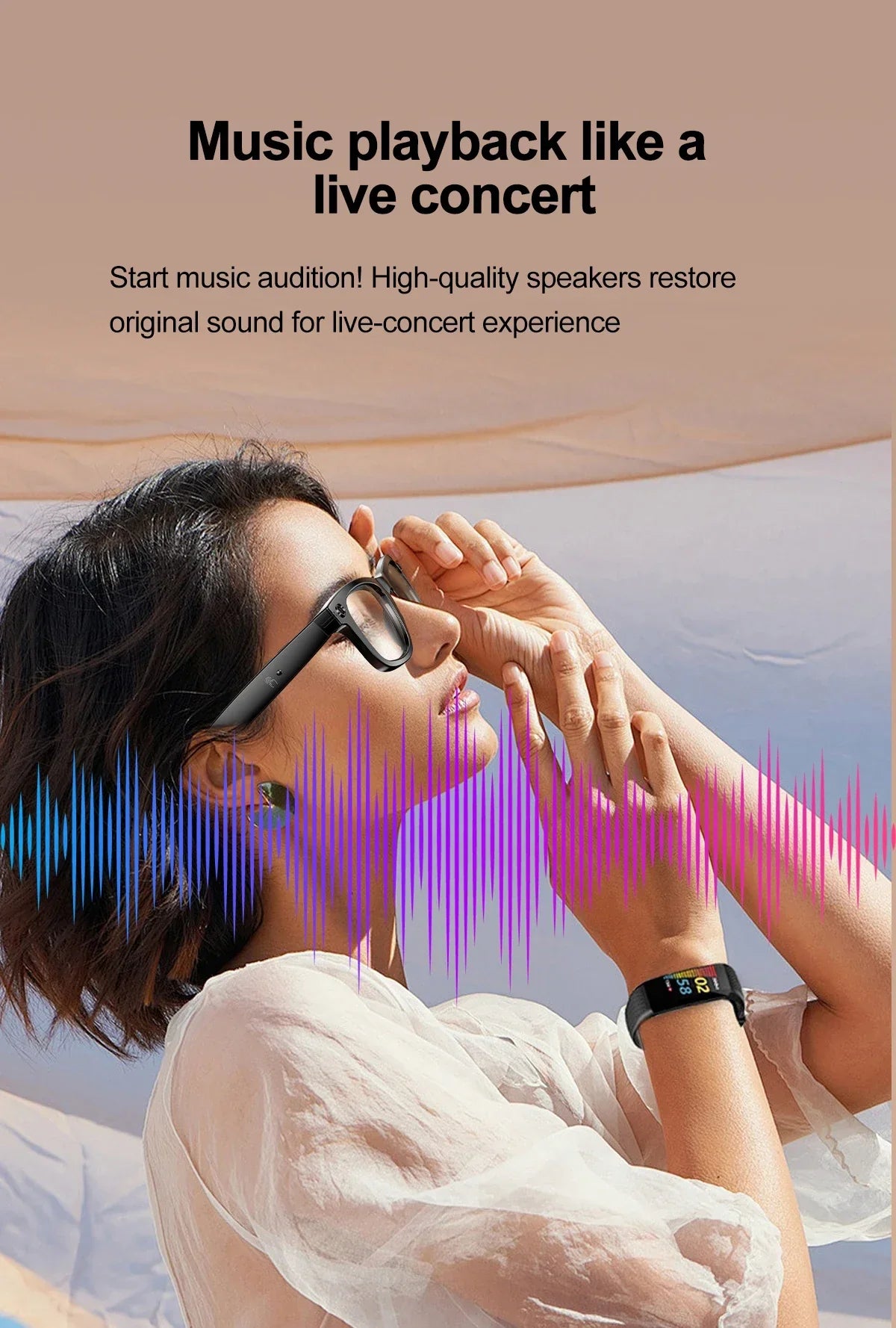 Smart Bluetooth-Enabled Camera Glasses
