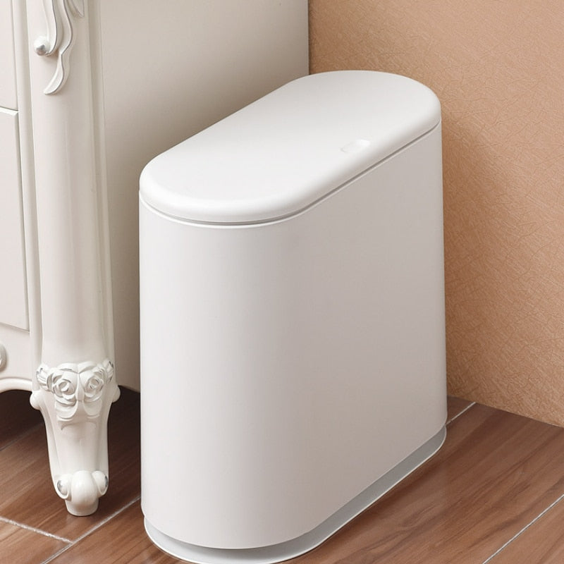 Dual Compartment Trash Bin for Recycling and Waste