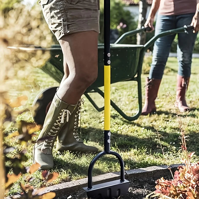 Half-Moon Lawn Edger with Wavy Edge for Clean Beds & Pathways