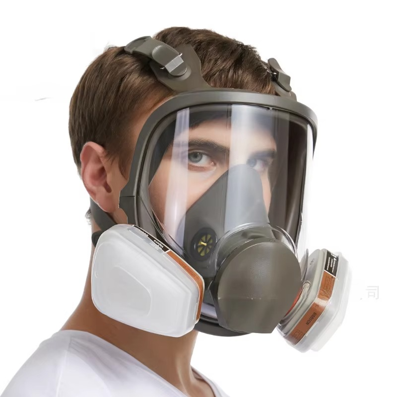 Full Face Safety Gas Mask with Anti-Fog and Secure Fit