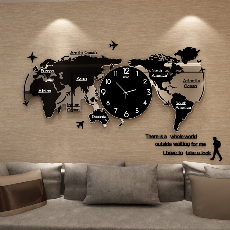 Artsy 3D DIY Wall Clock in Unique Acrylic Design