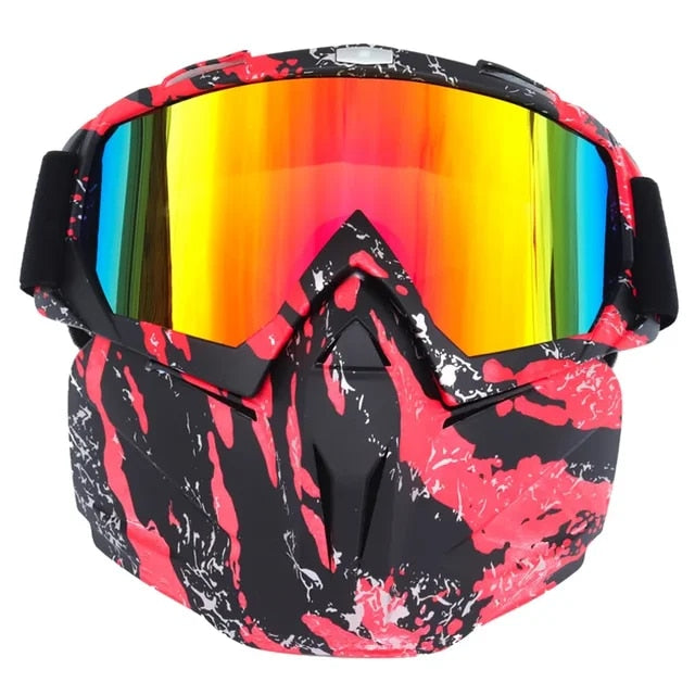 Snow Ninja Mask with UV Goggles for Winter Sports