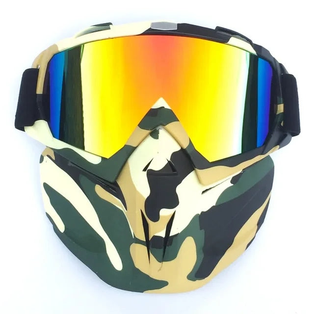 Snow Ninja Mask with UV Goggles for Winter Sports