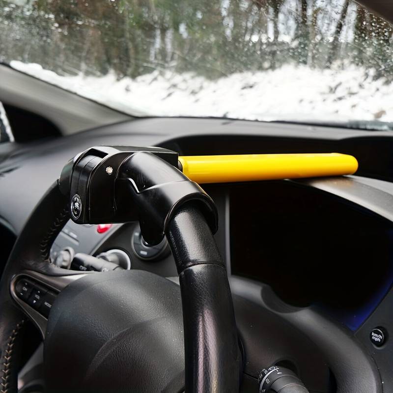 Universal Car Steering Wheel Lock - Heavy-Duty Anti-Theft Security Device