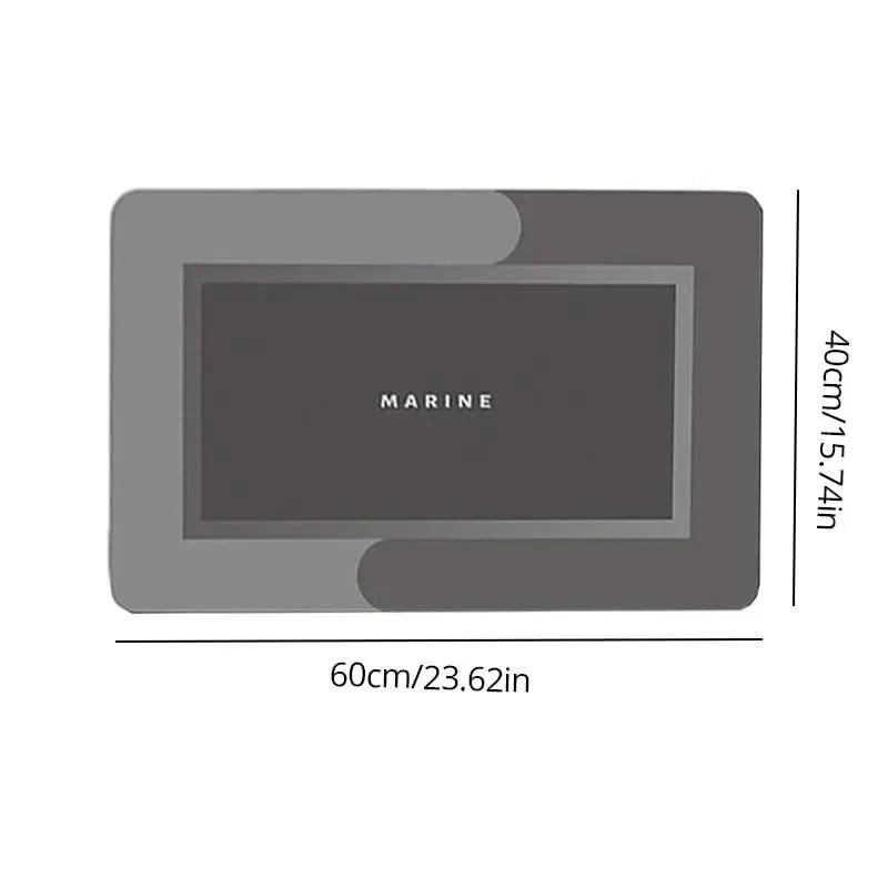 Super Absorbent Non-Slip Bathroom Mat 40×60 cm, Soft and Comfortable