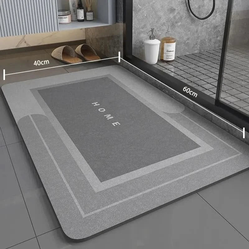 Super Absorbent Non-Slip Bathroom Mat 40×60 cm, Soft and Comfortable