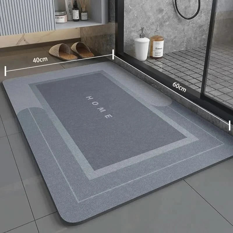 Super Absorbent Non-Slip Bathroom Mat 40×60 cm, Soft and Comfortable
