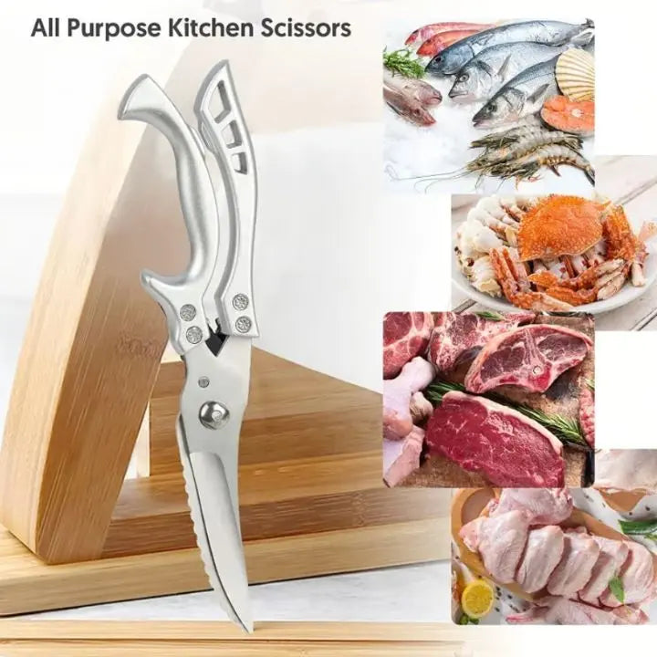 Super Strong Kitchen Shears – Stainless Steel for Effortless Cutting