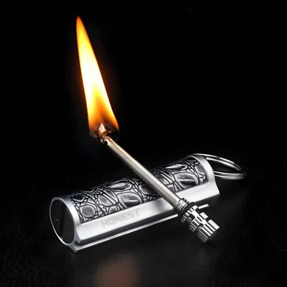 Waterproof Survival Keychain Flint Fire Starter