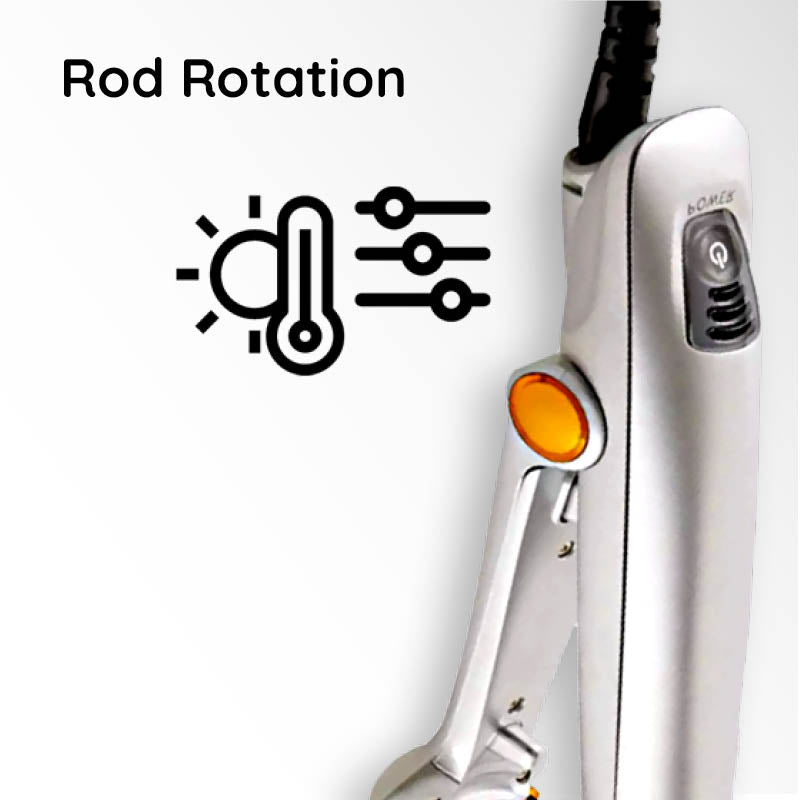 2 in 1 Rotating Hair Brush & Iron for Professional Styling