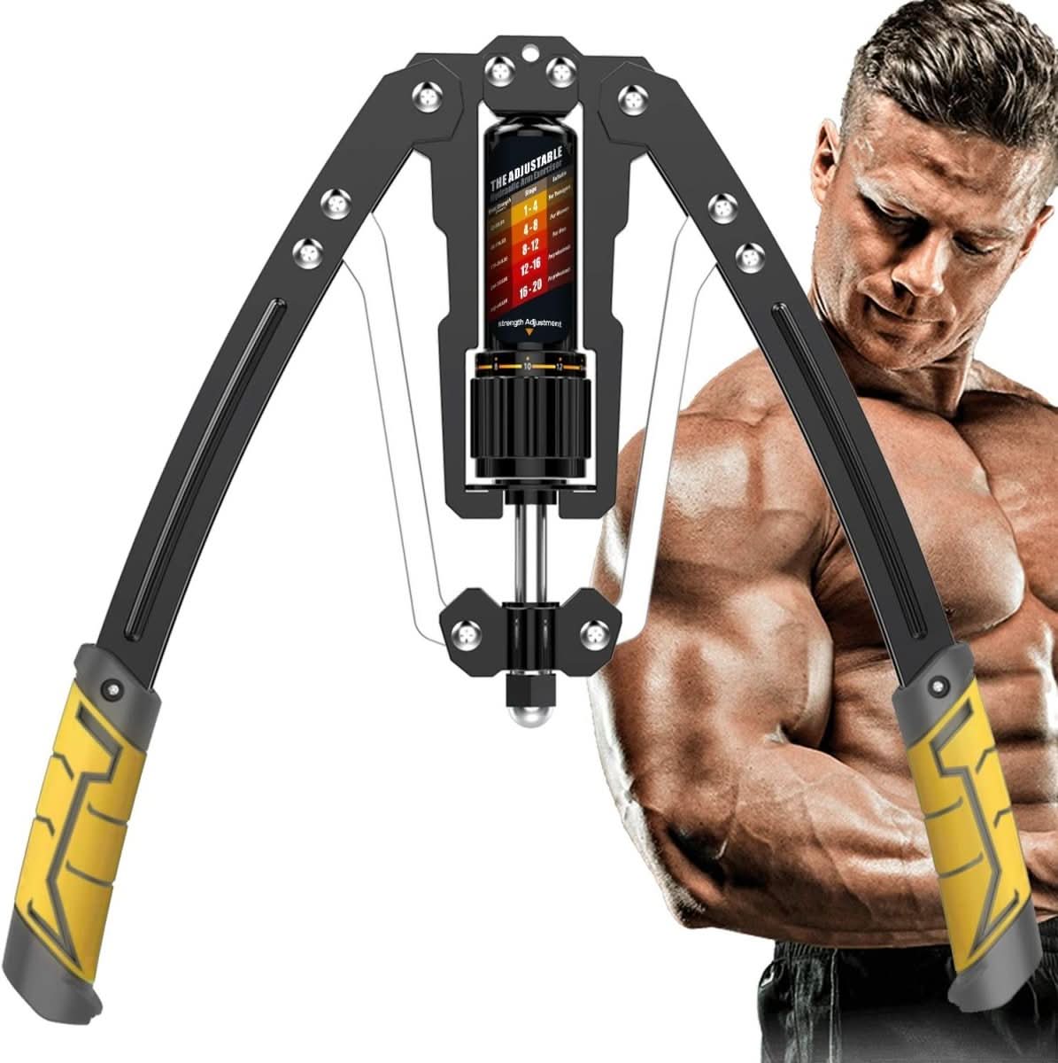 Adjustable Hydraulic Arm Trainer for Upper Body Workouts Up to 200 kg