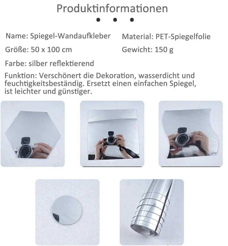 Ultra-Flexible, Safe, Shatterproof Mirror Film for Secure Spaces