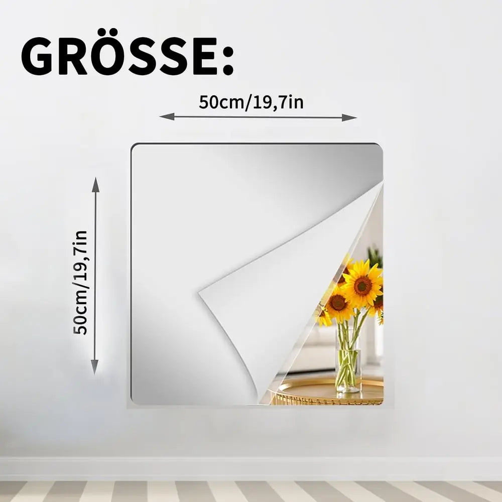 Ultra-Flexible, Safe, Shatterproof Mirror Film for Secure Spaces