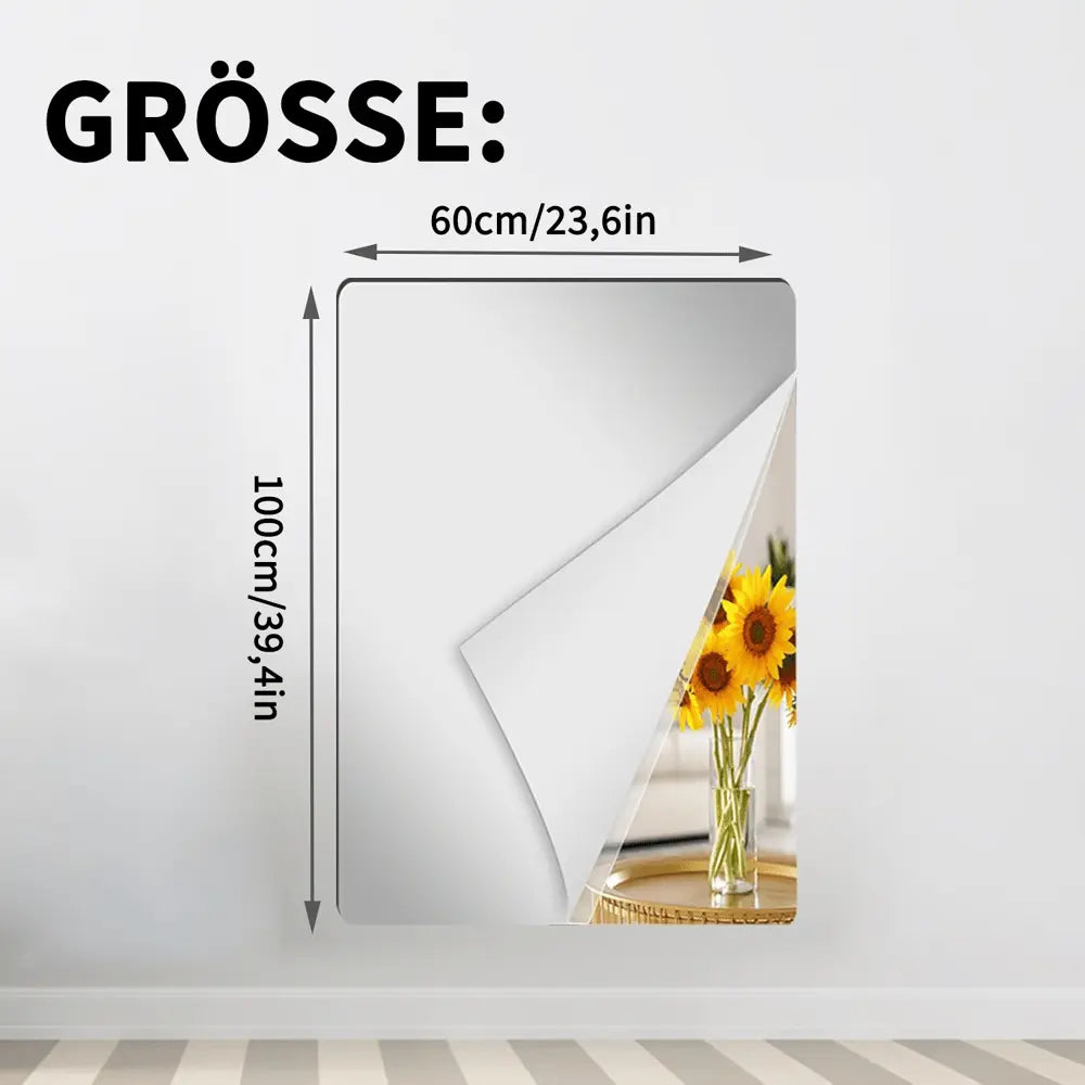 Ultra-Flexible, Safe, Shatterproof Mirror Film for Secure Spaces