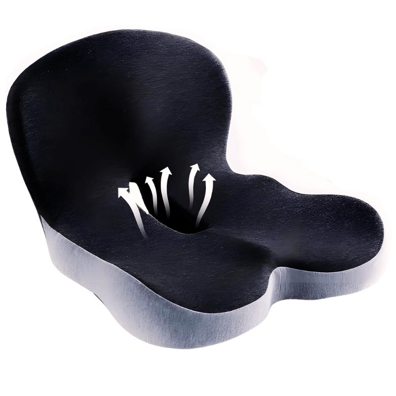 Ergonomic Memory Foam Seat Cushion for Enhanced Back Comfort