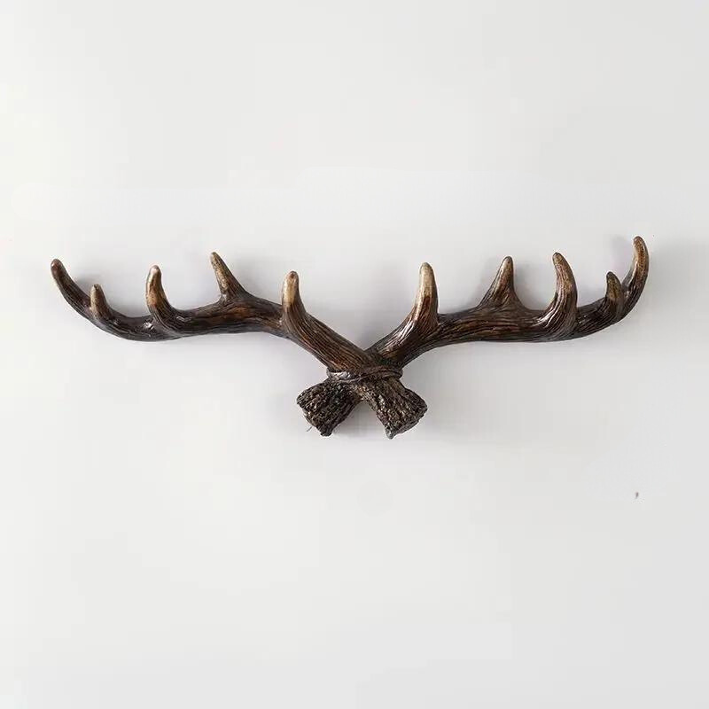 Vintage Antler Coat Rack Rustic Wall Hook