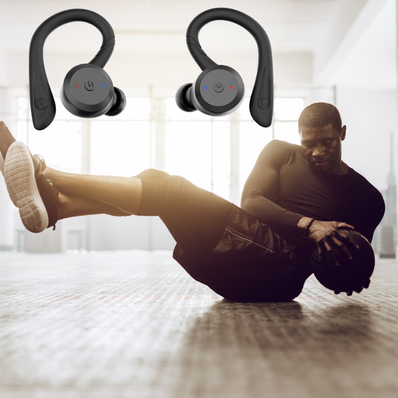 Waterproof Bluetooth Sport Earbuds – 20H Playtime, IPX7 for Swimming & Fitness