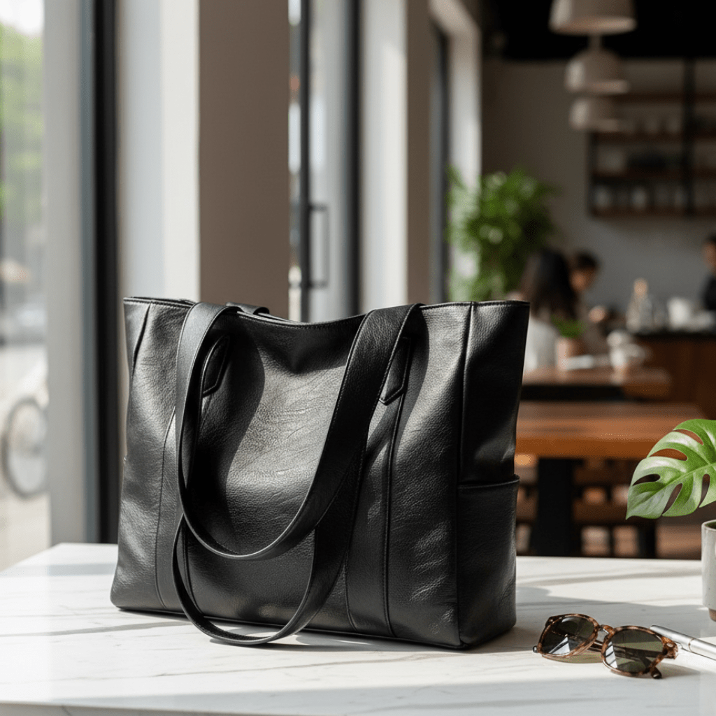 Retro-Inspired Smooth Leather Shoulder Bag with Elegant Finish
