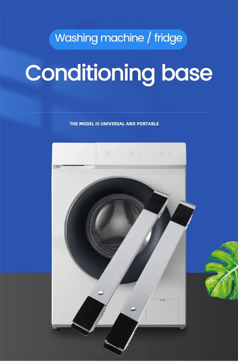 Adjustable Mobile Base for Washing Machines with Wheels