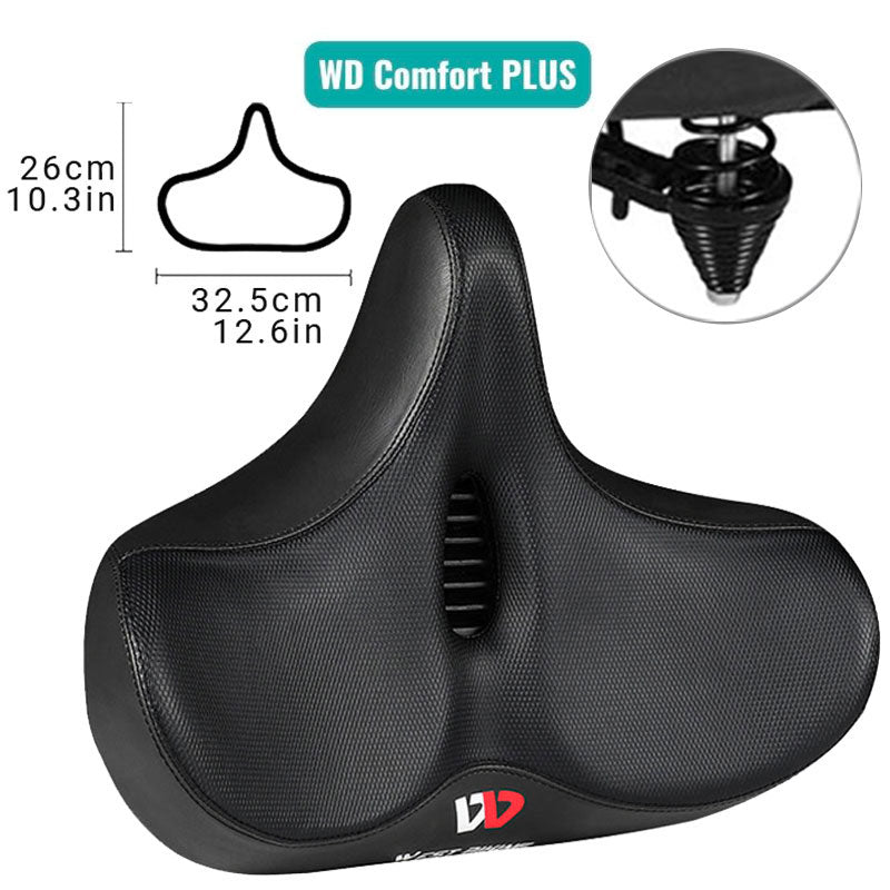 Extra Wide Ergonomic Bike Seat - Breathable and Comfortable Saddle