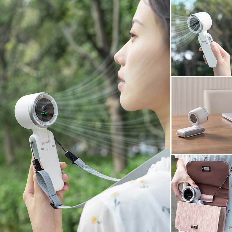 Portable High-Speed Folding Turbine Fan for Travel