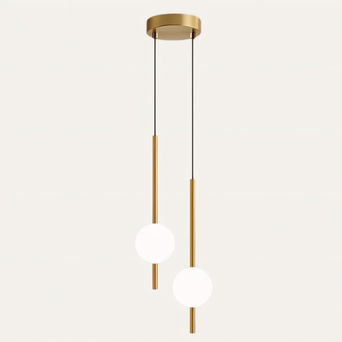Afzal Glass Globe LED Hanging Light Fixture