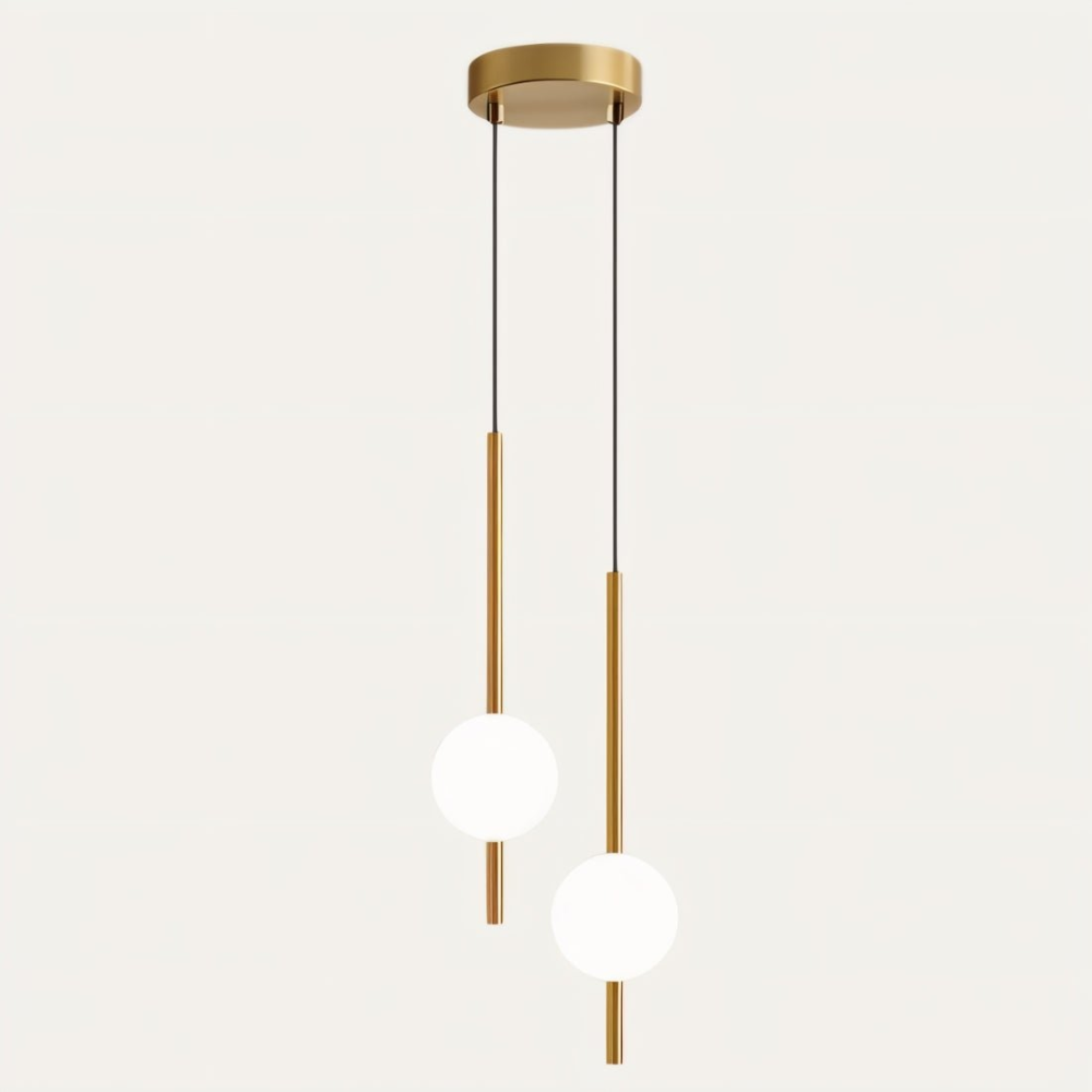 Afzal Glass Globe LED Hanging Light Fixture