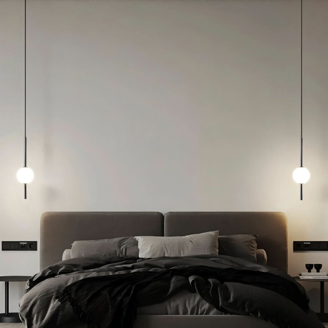 Afzal Glass Globe LED Hanging Light Fixture