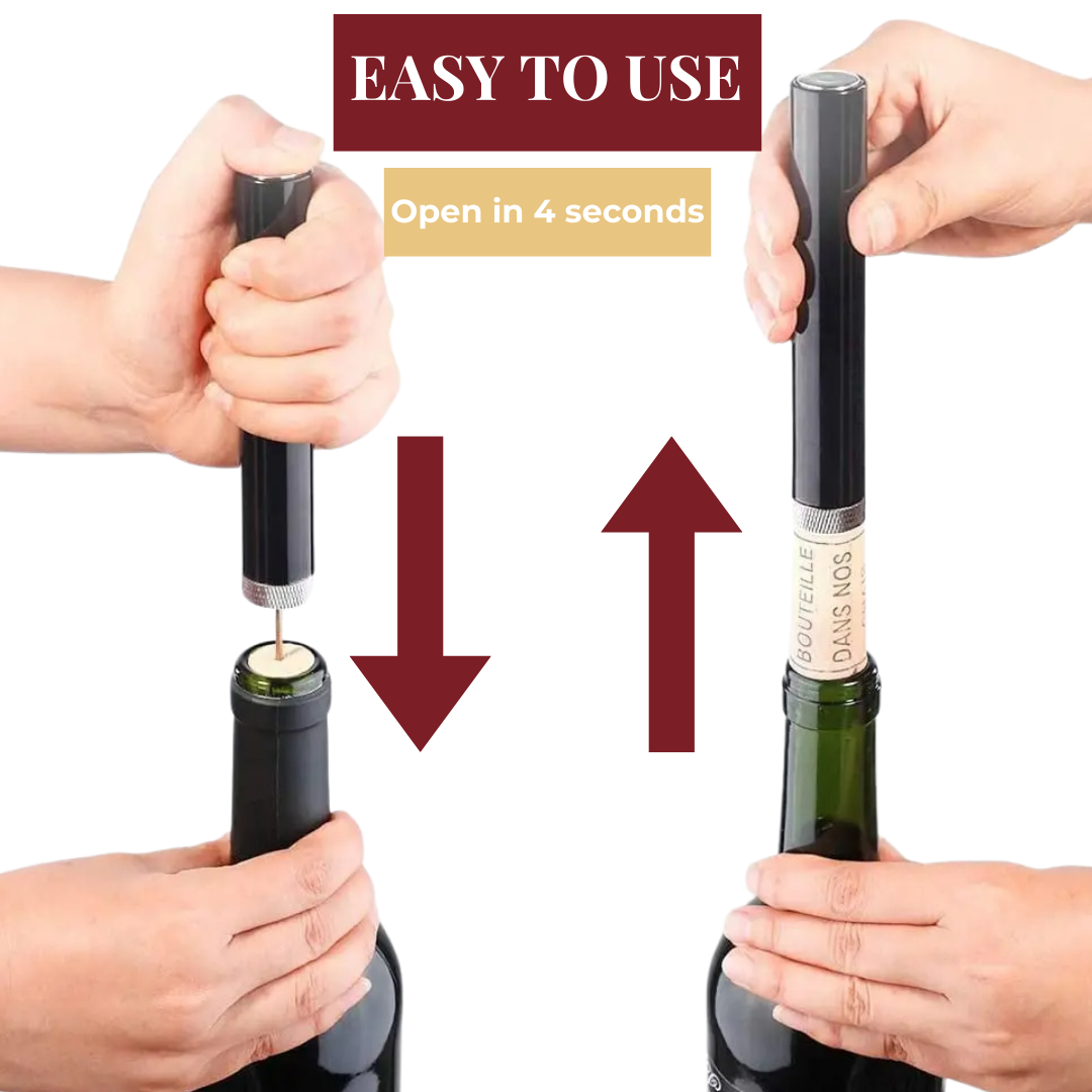 Air Pressure Cork Remover - Effortless Wine Opening