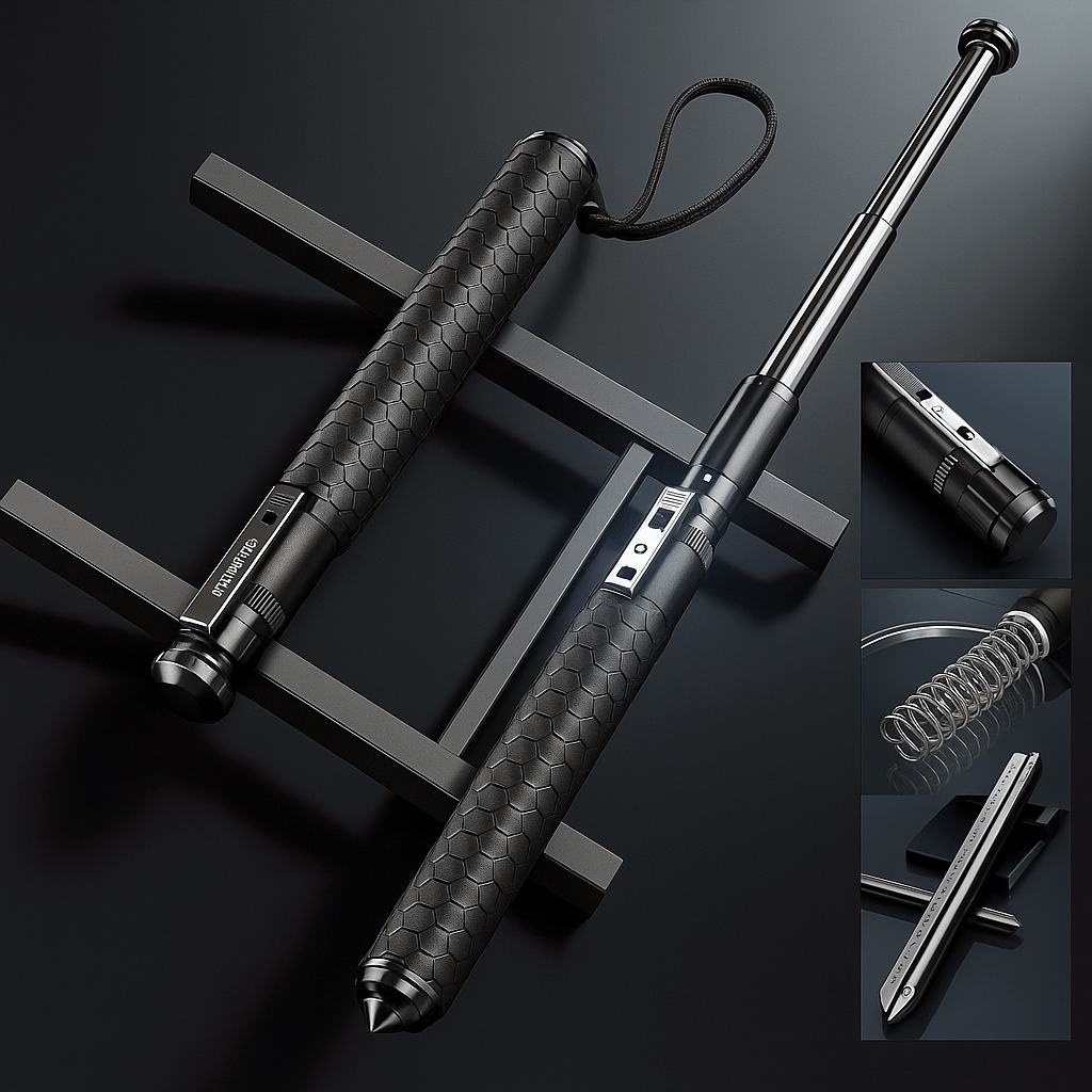 Self-Defense Walking Stick with Automatic Stability Support