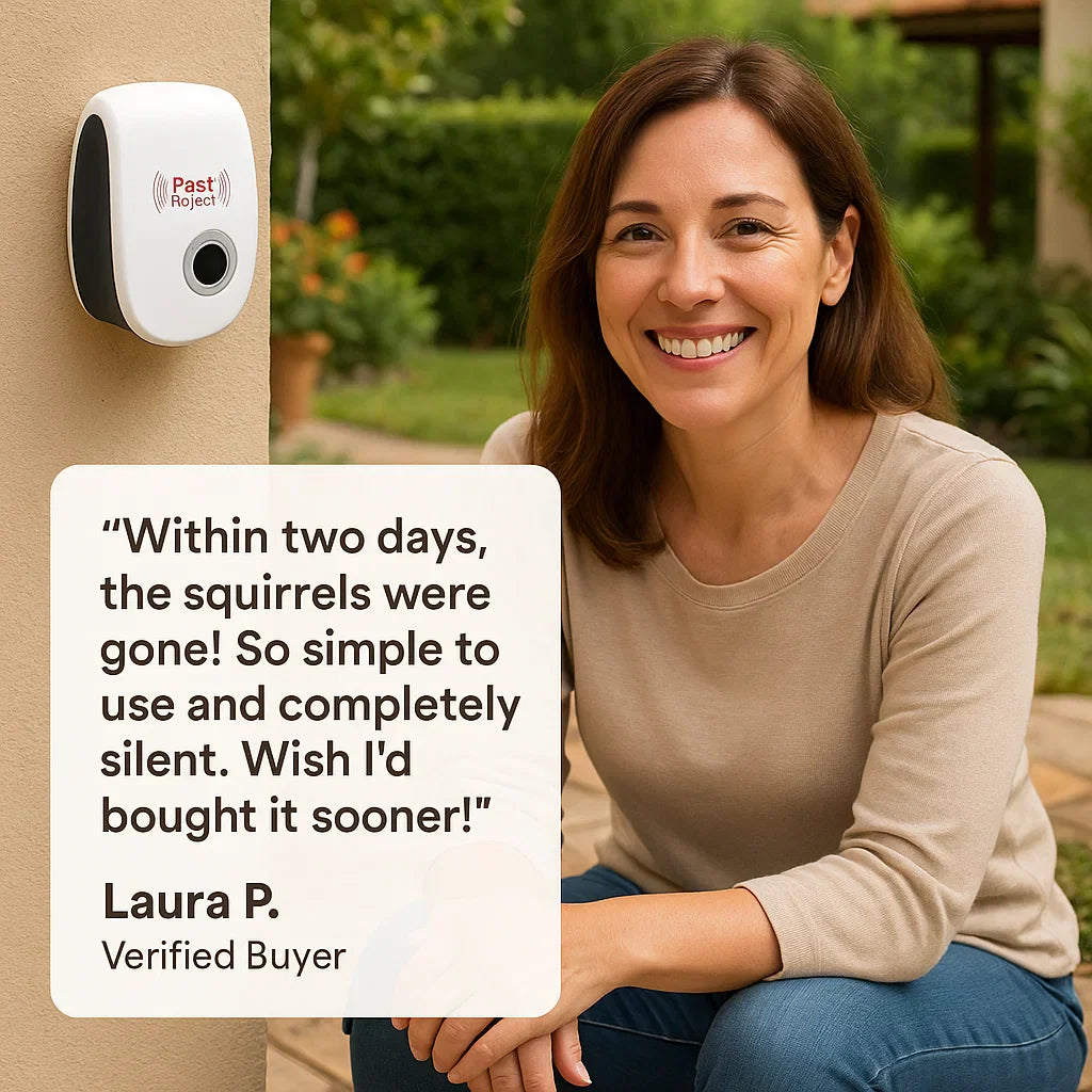 Ultrasonic Squirrel Deterrent for Quick Pest-Free Gardens & Yards