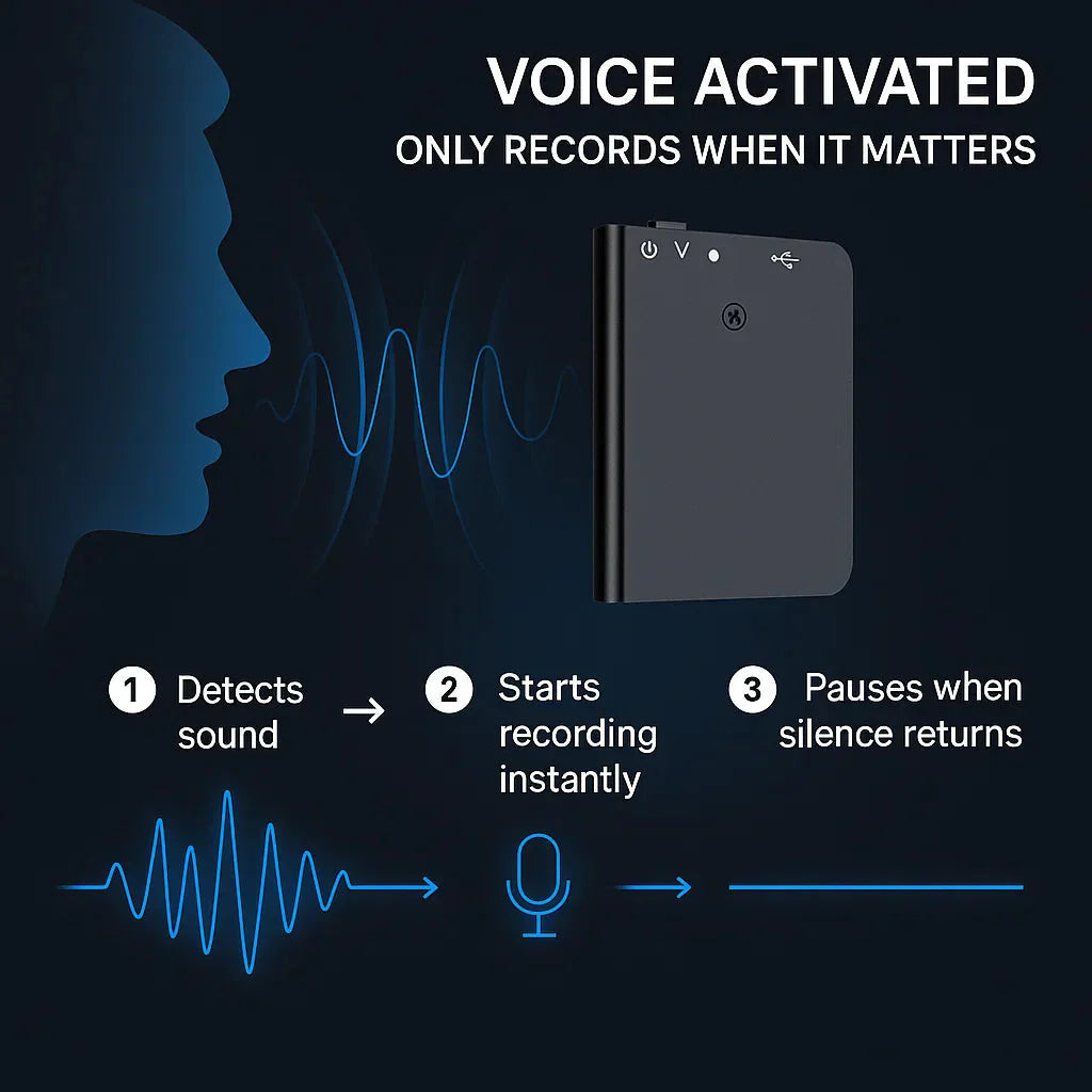 Compact Voice Recorder – Tiny, Stealthy, and High-Quality Audio Capture