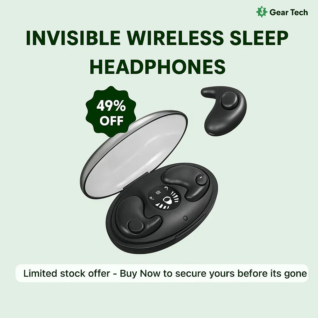 Invisible Wireless Sleep Earbuds | Waterproof IPX5, Bluetooth 5.3 for Relaxing Sleep