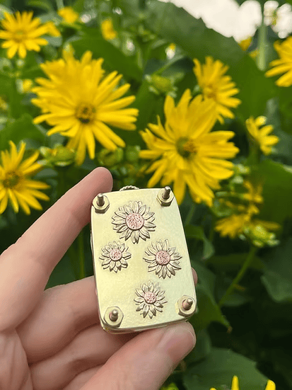 Compact Flower Press for Botanical Keepsakes | Portable Crafting Tool
